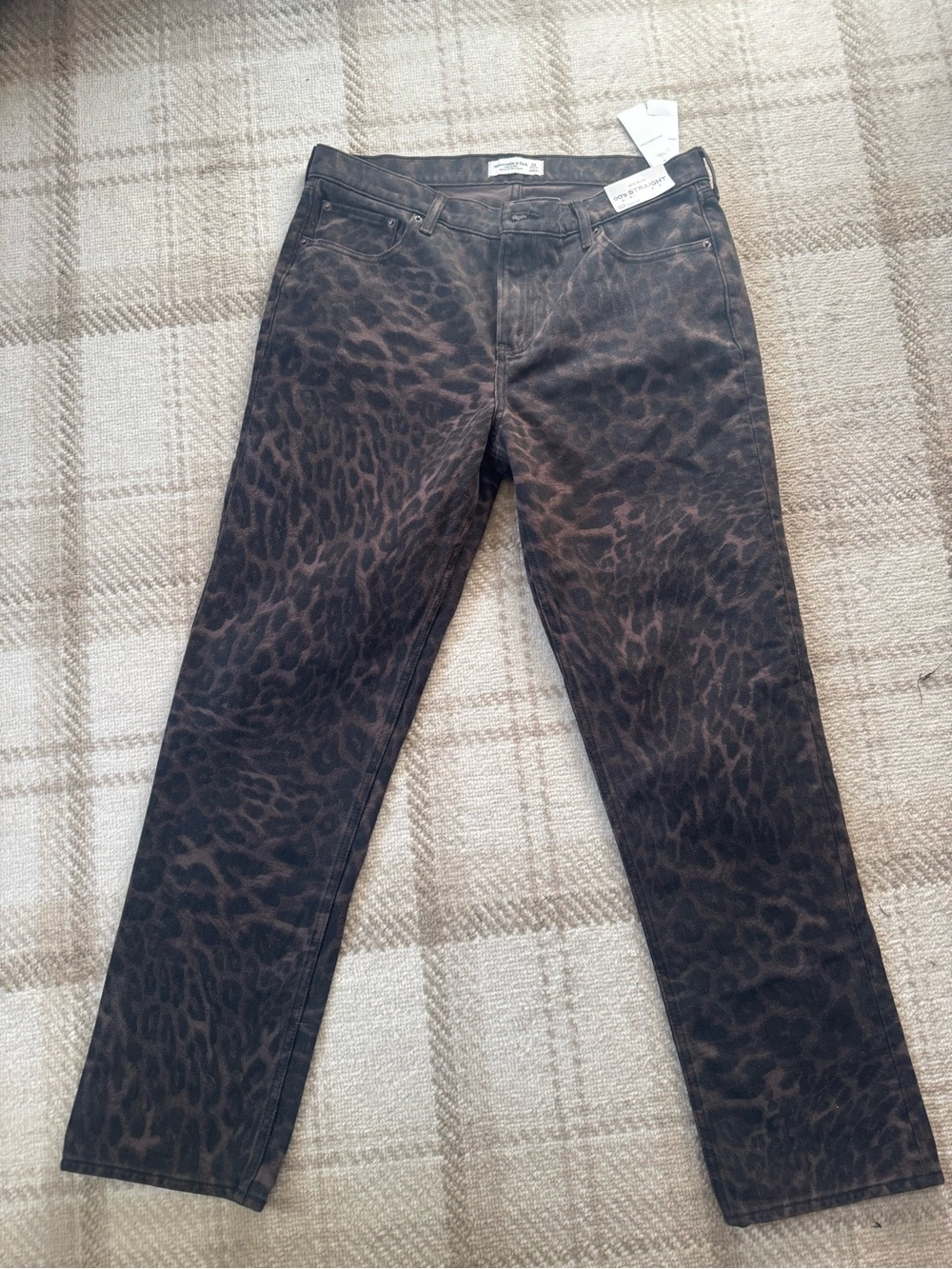 Abercrombie leopard jeans